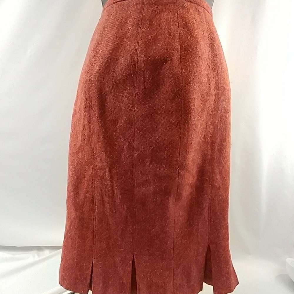 Talbots Flared Tulip Rust Skirt Size 4 - image 8